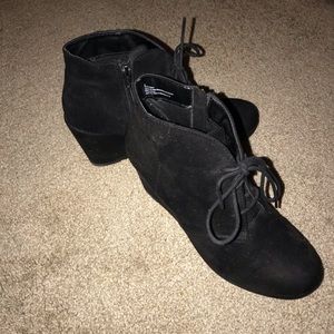 black wedge booties target